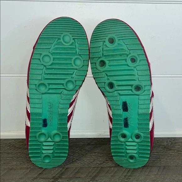 Adidas Dragon OG CF C Girls Sneakers Pink/White/Green Size 2 - Picture 10 of 10